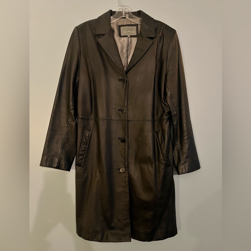 Michele Classic Black Leather Jacket